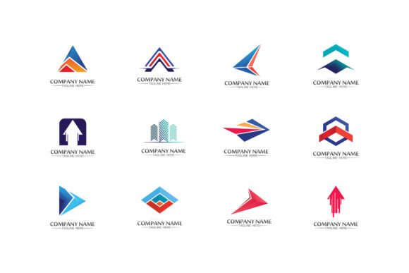 Arrow and Triangle Logo Design Vector Guide