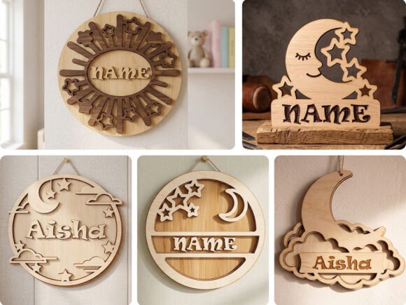 Choosing the Right Design Approach for Laser Cut Moon Stars Nursery Name Signs