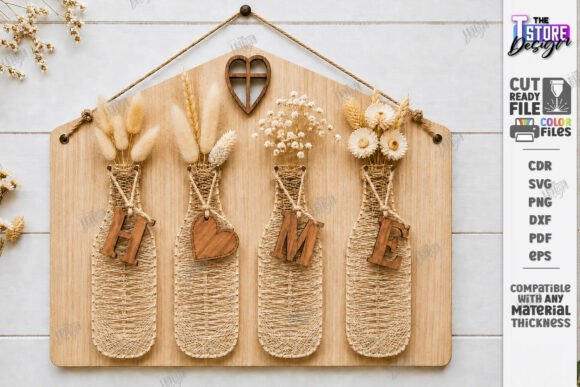 Creating Dimensional Wall Decor with DIY String Art Wall Vase Laser Cut CNC Designs