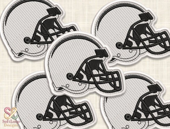 Evaluating the Football Helmet Patch Embroidery Design for Professional Apparel