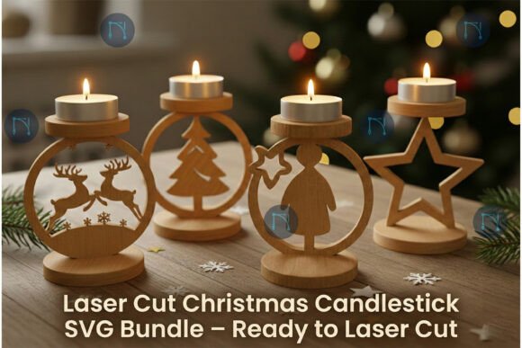 Evaluating the Laser Cut Christmas Candlestick SVG Set for Holiday Production