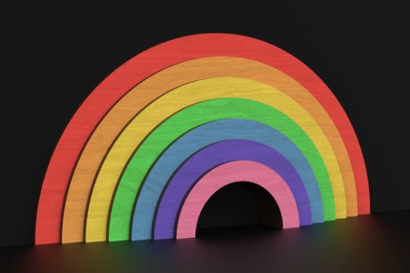 Laser Cut Free Standing Rainbow SVG File Guide