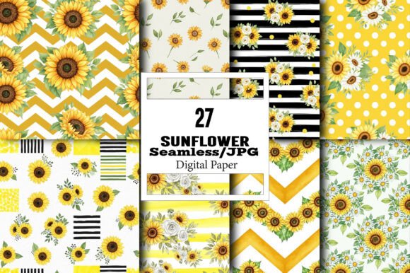 Sunflower Pattern: A Versatile Design Resource for Modern Creators
