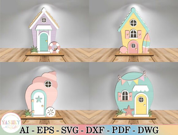 Unlock Coastal Charm with the Beach House Laser Cut File SVG Bundle