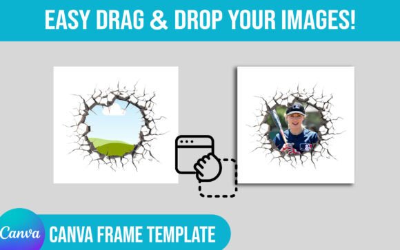 Unlock Creative Chaos: The Power of Cracked Edges Canva Frames Template for Modern Design