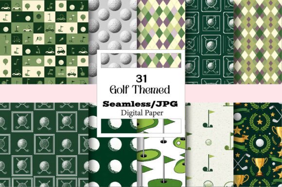 Unlocking Creative Potential with a Golf Themed Digital Paper Bundle