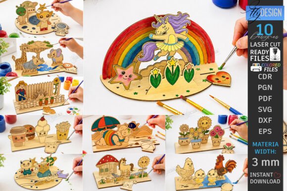 Unlocking Creativity with the Coloring Montessori Toy Laser Cut Bundle